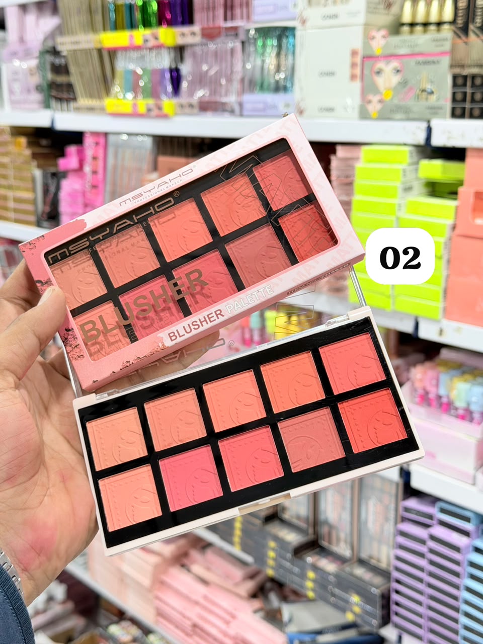 MSYAHO Blusher Palette – 10 Color Collection