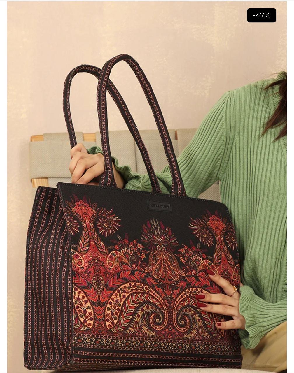 Vintage Floral Tote Bag