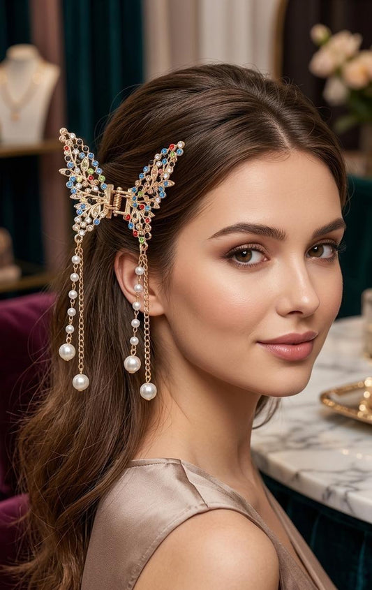 Elegant Fancy Butterfly Hair Catcher Clip
