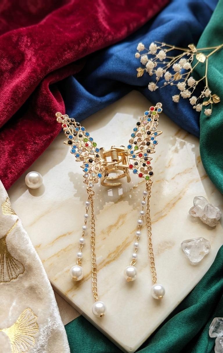 Elegant Fancy Butterfly Hair Catcher Clip
