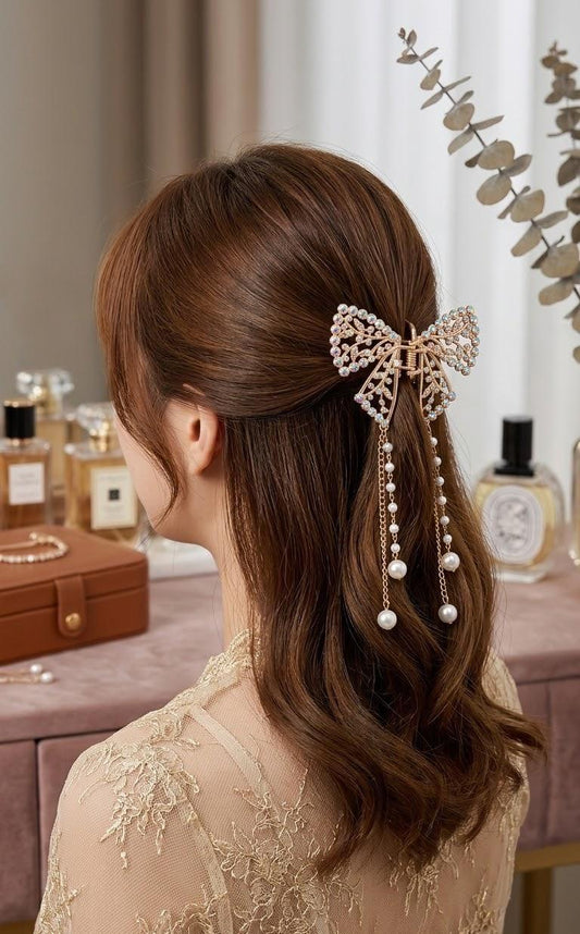 Elegant Fancy Bow Hair Catcher Clip