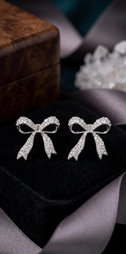 Elegant Bow Stud Earrings