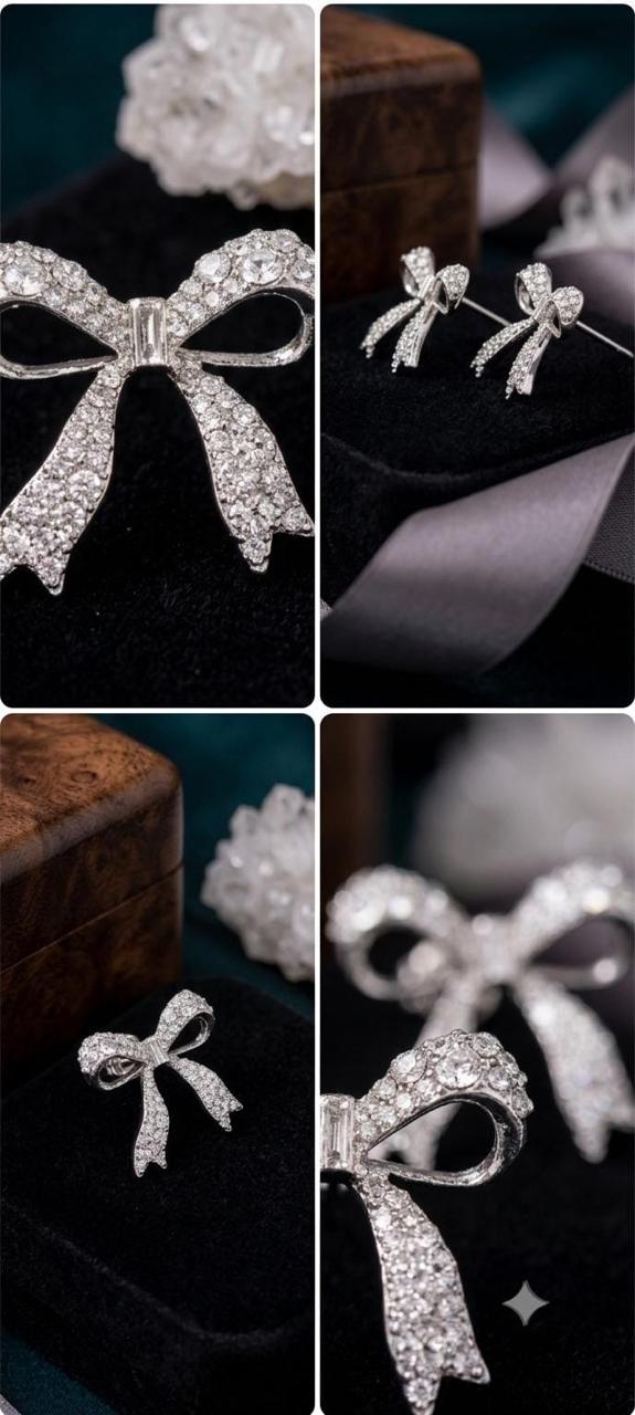 Elegant Bow Stud Earrings