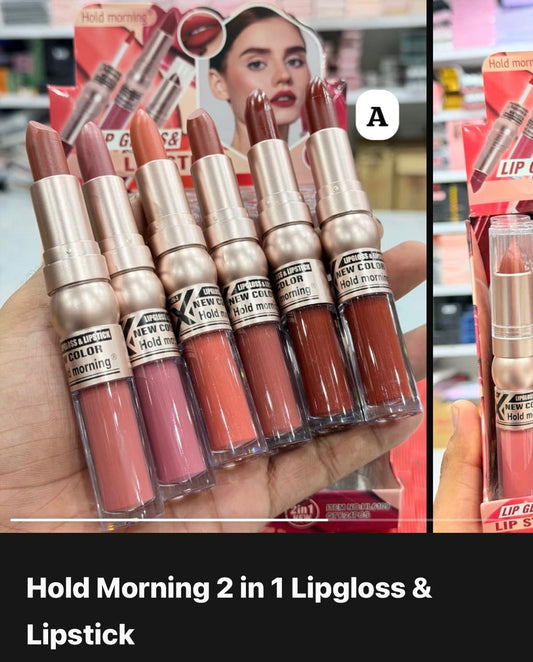 Hold Morning 2 in 1 Lipstick & Lipgloss