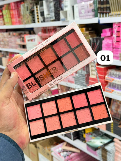 MSYAHO Blusher Palette – 10 Color Collection