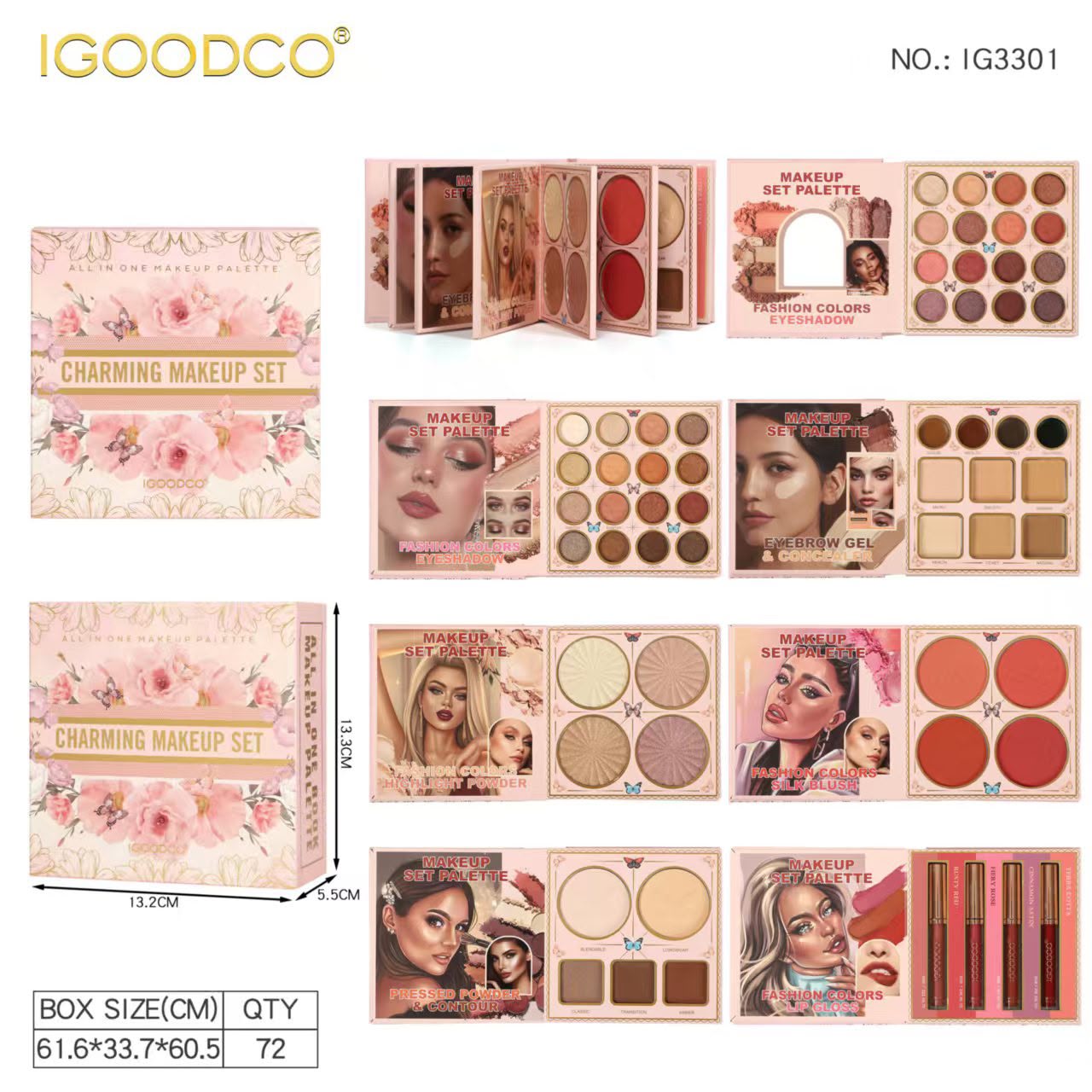 IGOODCO Charming Makeup Set