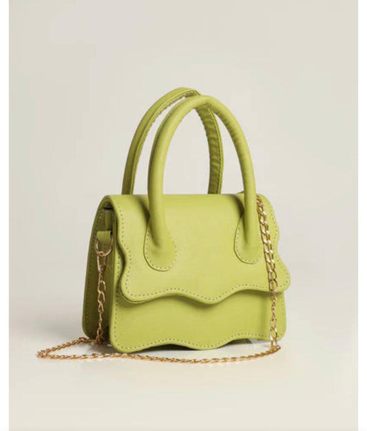 Lime Green Mini Top Handle Bag